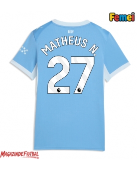 Manchester City Matheus Nunes #27 Tricou Fotbal Replică 2026-27 Femei Acasa Manchester City Matheus Nunes #27 Tricou Fotbal Replică 2026-27 Femei Acasa